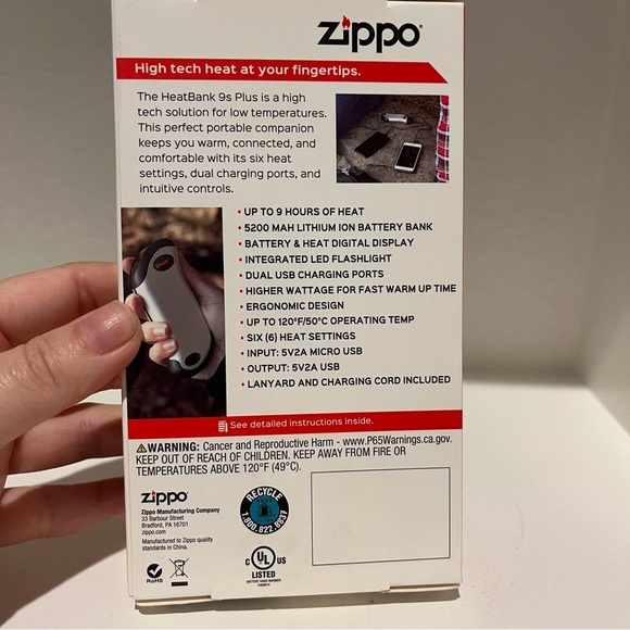 NEW Zippo Heatbank Rechargeable Hand Warmer - Picture 8 of 9